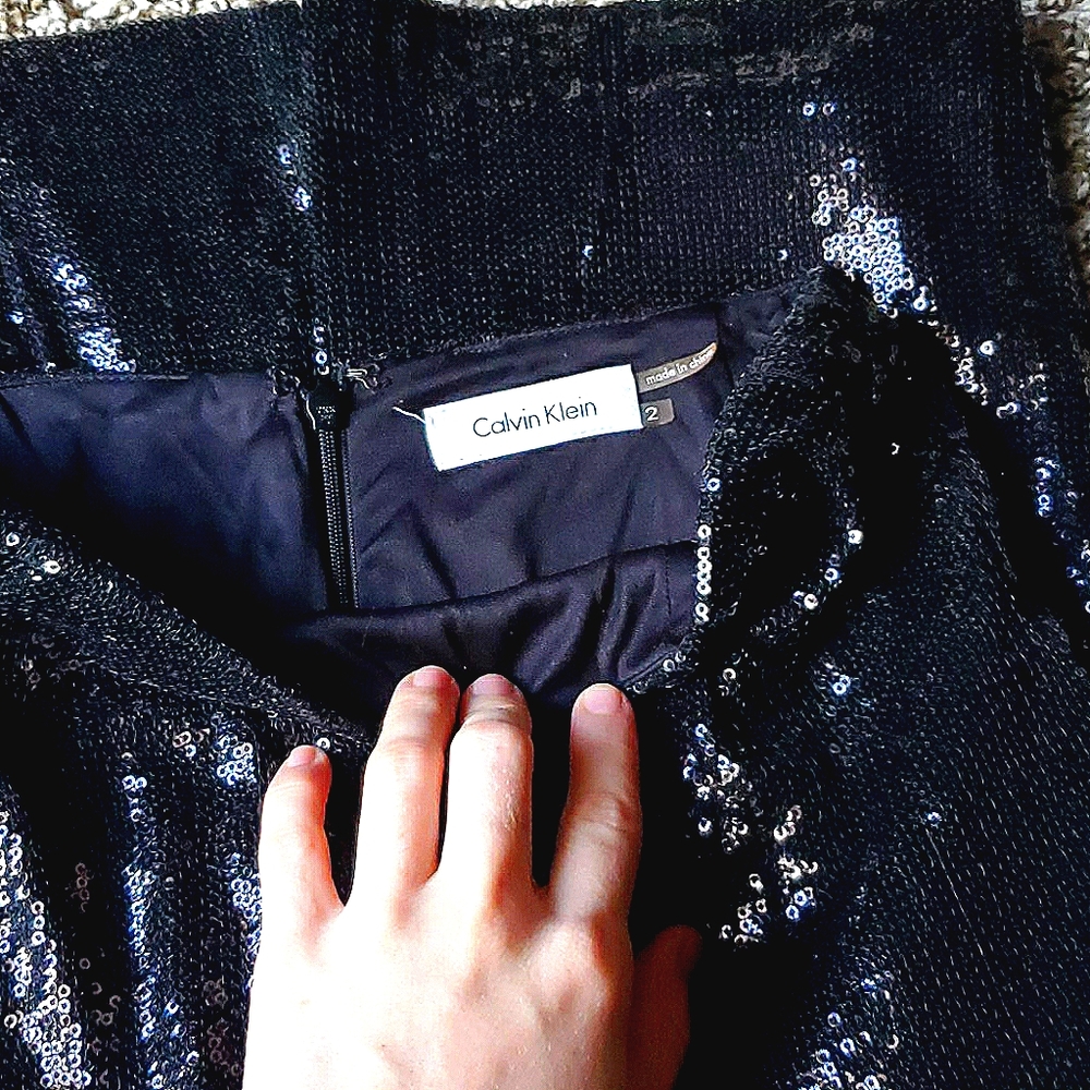 Calvin Klein Sequin Skirt